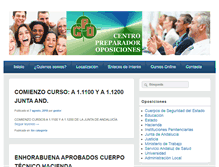 Tablet Screenshot of oposicionesmalaga.com